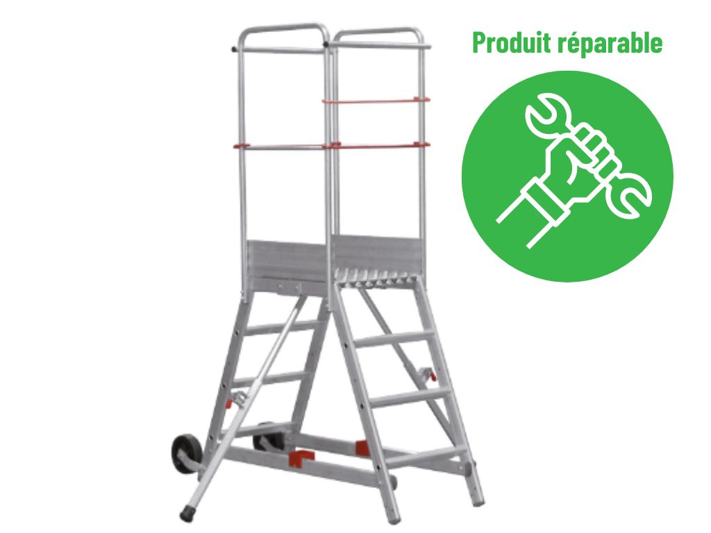 [PO003645] Individual aluminum platform 3 steps special formwork