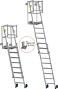 Individual aluminum platform for Premur 3.80m max under DV hook