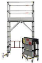 Echafaudage alu télescopique et compact TELETOWER ht plancher 0,33m à 2,00m