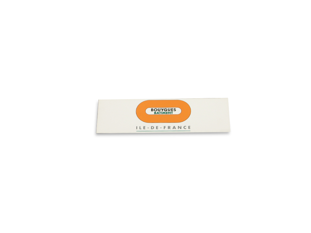 Plaquette logo BY BAT IDF pour pochette échafaudage