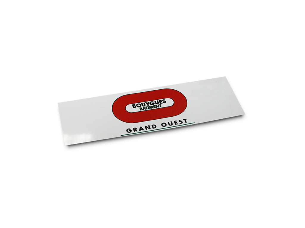 Plaquette logo BY BAT GRAND OUEST pour pochette échafaudage