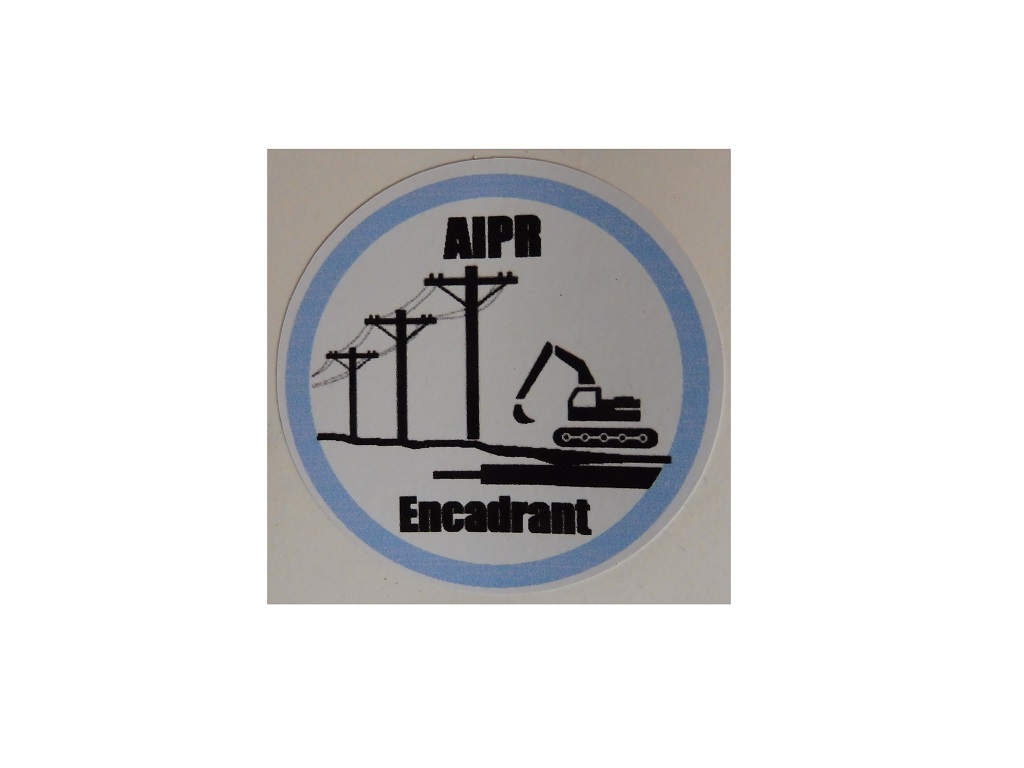 Autocollant pour casque Diam. .40mm encadrant planche de 10