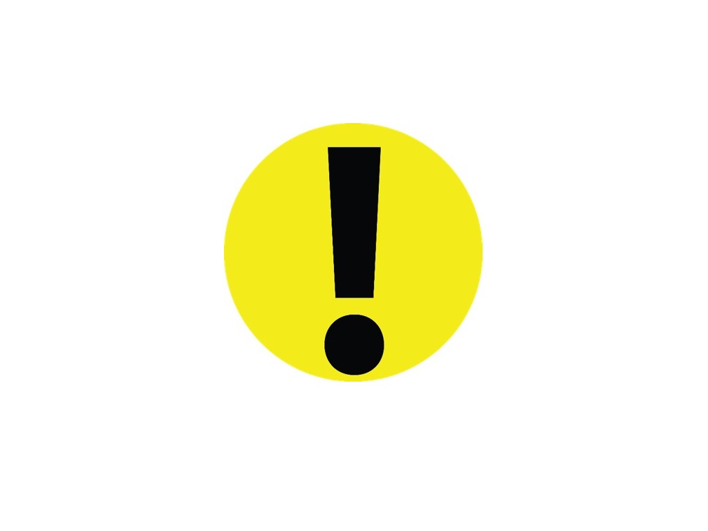 Yellow handling sticker 15 to 25 kg Diam. 50 mm