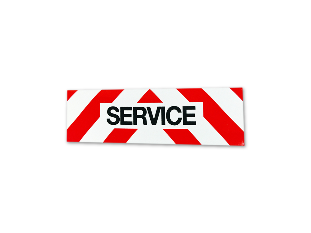 Plaque magnétique service signalisation horiz. 50X15Cm