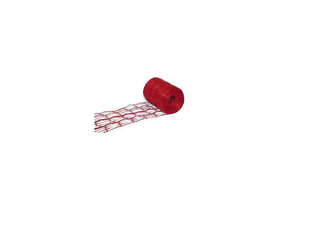 [SI002396] Red warning mesh 100m x 0.30m