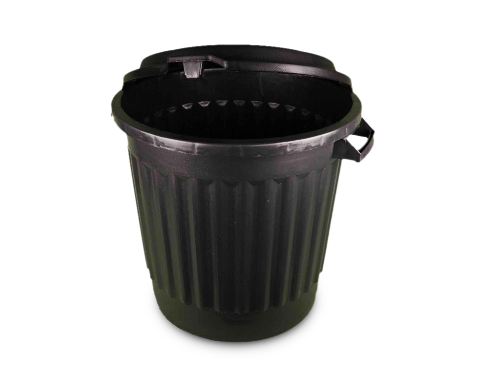 Poubelle plastique 80L avec couvercle