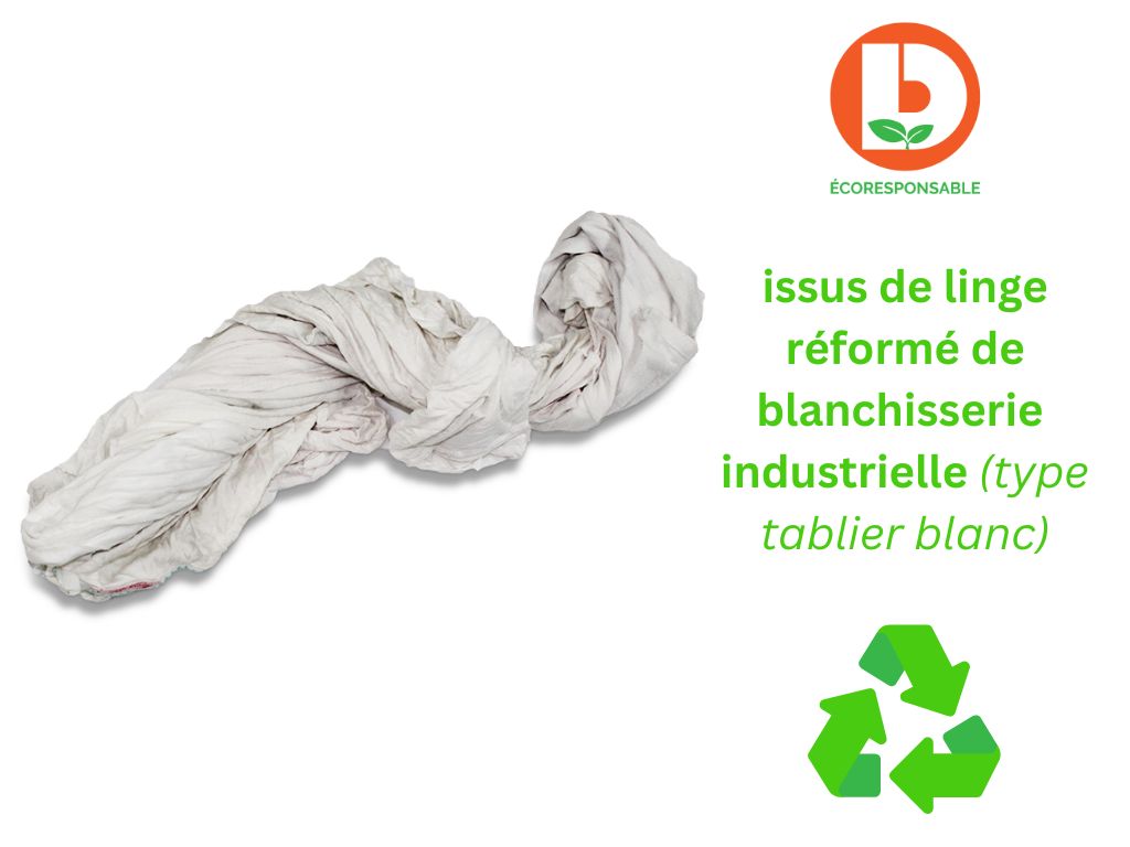 Chiffons blancs coton 1er choix (Carton de 10Kg)