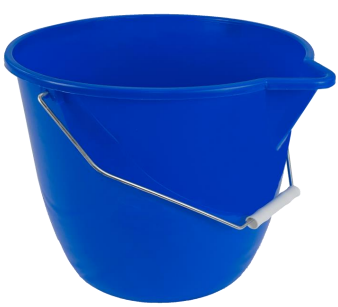 Seau plastique de ménage 12L avec bec verseur