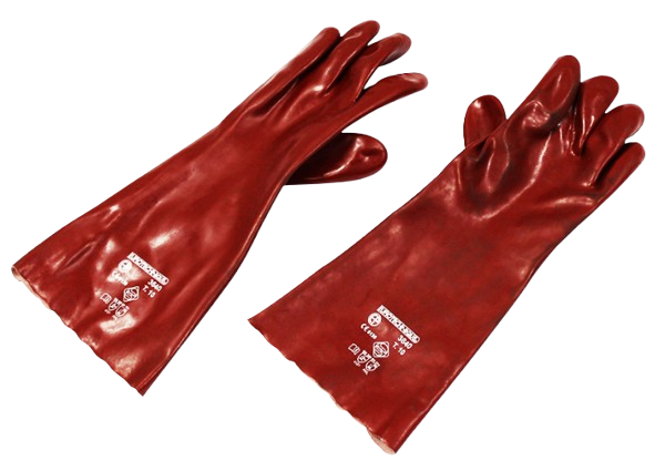 Gant chimie PVC supérieur avec manchette de 40 - Taille 10