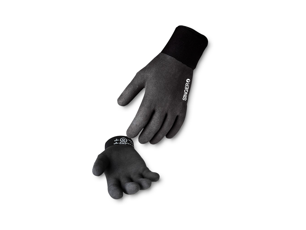 SNOWFLEX foam latex coated cold glove