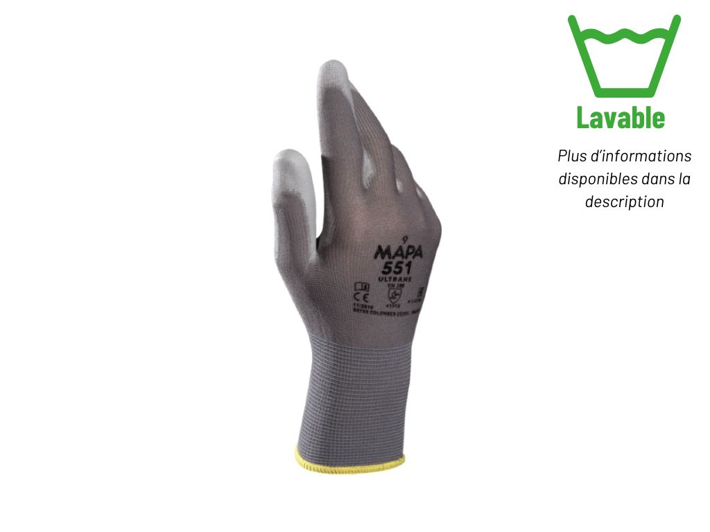 [EP008088T7] Ultrane 551 thin glove - no cut protection (T7)