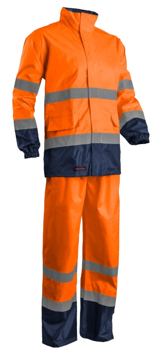 Ensemble de pluie fluo HV respirant HI-WAY