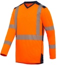 Tee-shirt HV 100% polyester manches longues Bali 9