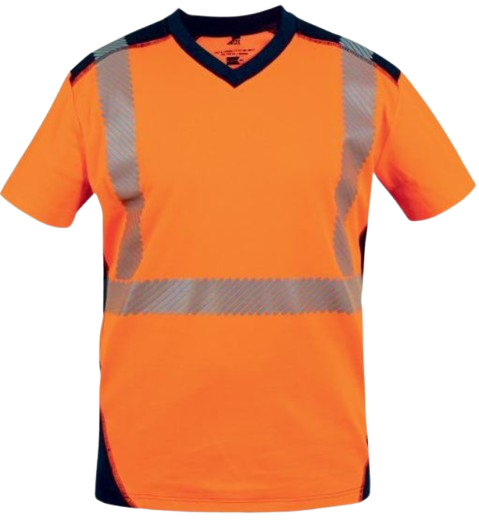 Jakarta short-sleeved polyester cotton HV T-shirt