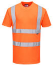 Tee-shirt HV 100% polyester orange manches courtes