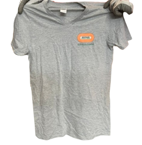 Tee-shirt 100% coton gris BY TP RF cœur manches courtes
