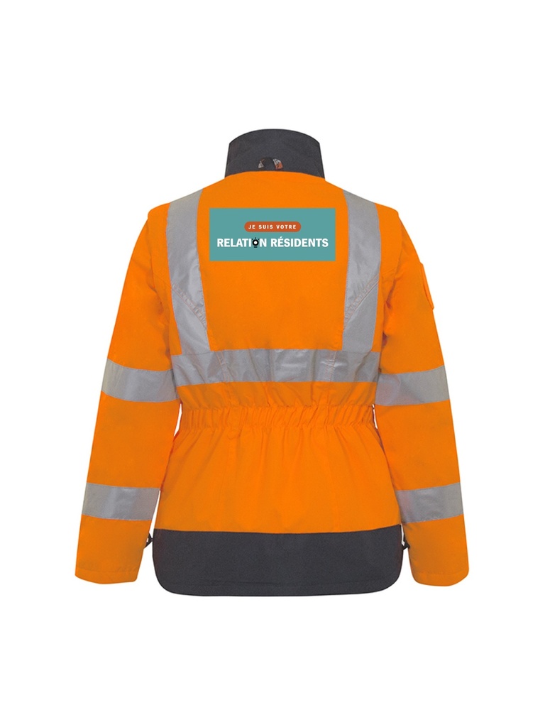 Parka 4 en 1 HV femme logo Wizom m dos inrérieur /extérieur (sur cde)