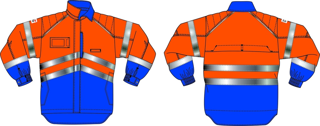 Blouson BREZILLON Minorange sans écusson