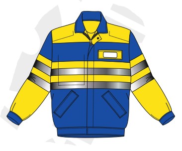 Blouson BY CN MATERIEL minorange sans écusson