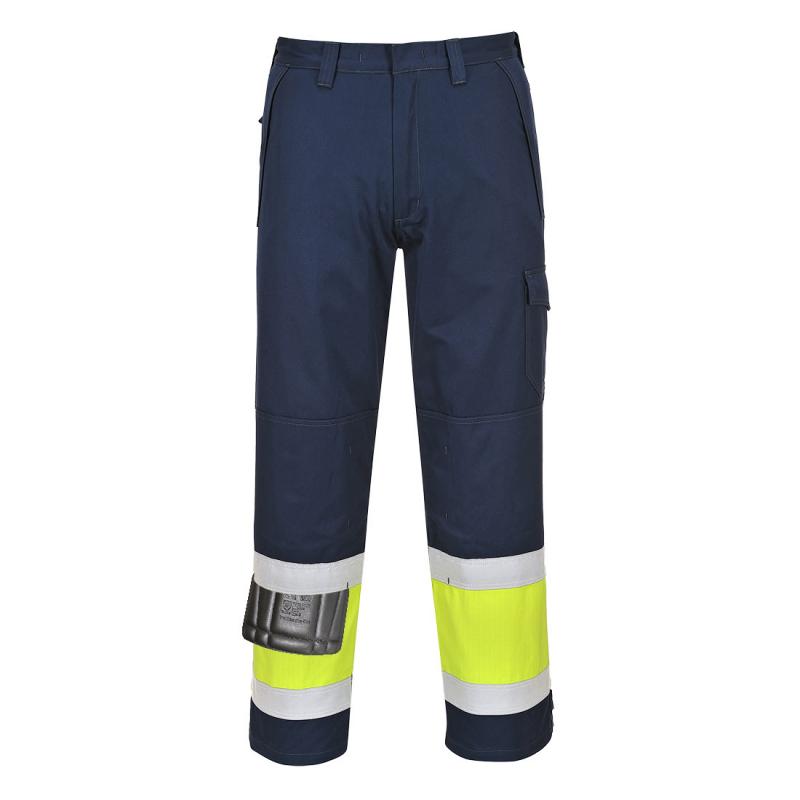 Pantalon HV Multirisques MV26 - jaune/marine