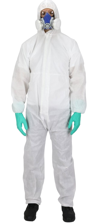 Disposable coverall type Tyvek 41Gr M² type 5/6 CAT.III