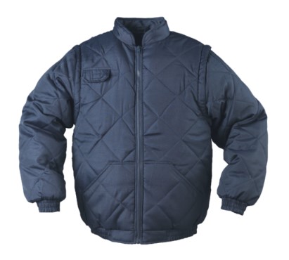 Warm vest with elastic back and removable sleeves