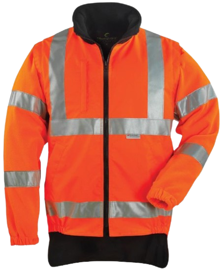 Gilet chaud HV manches polaire amovibles