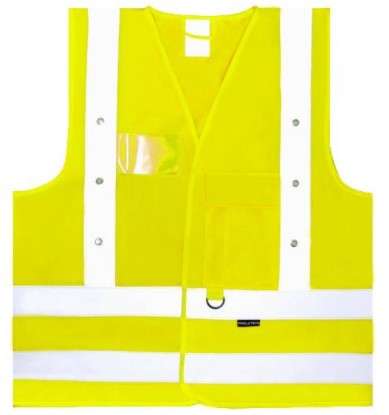 HV LED fluorescent vest + 2 LR6 batteries