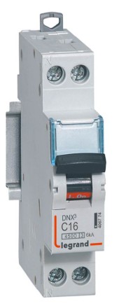 Disjoncteur dnx3 1p+ ng c16 4500a/6ka réf leg 406774