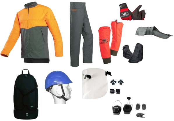 Kit EPI bucheron/élagueur classe 1 - Gant T9 - Veste L