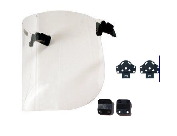 1mm clear V2C polycarbonate visor with adapter for Iris and Kara helmets