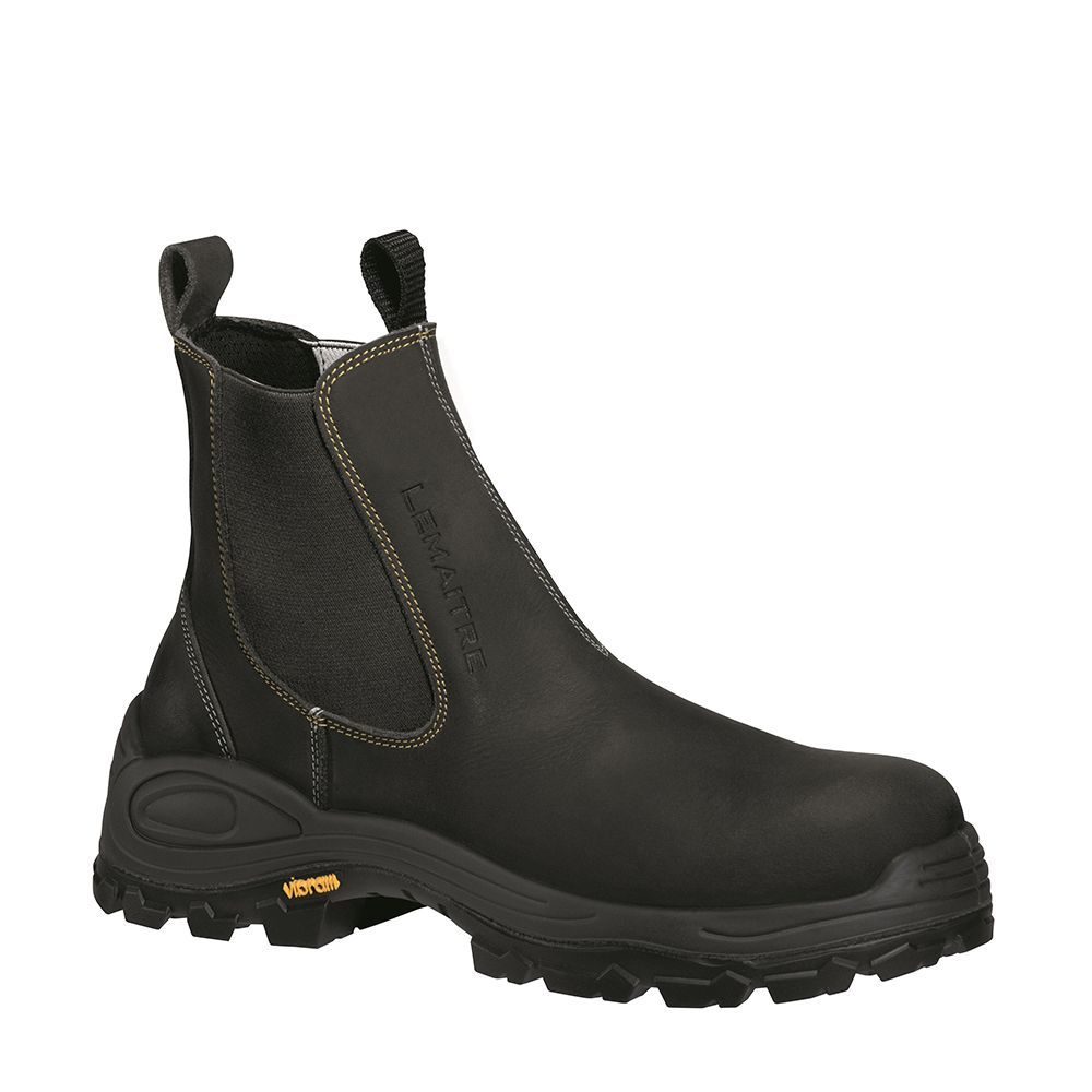 Chaussure haute sans lacet Riberboot brun foncé SBP SRC