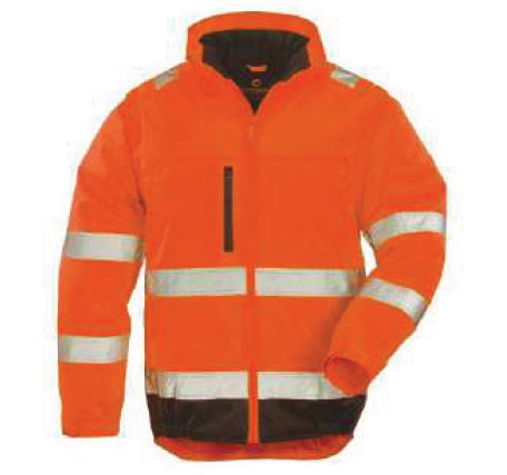 Gilet chaud HV AXIONE manches polyester amovibles