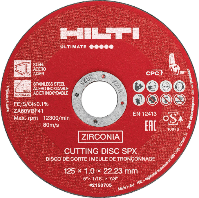 AC-D 230x3.2 T42 SPX stainless steel cutting disc -2233712 (x25)