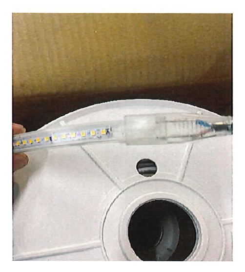Power supply + pin + 3000k end cap (For 50M LED strip IN018533)