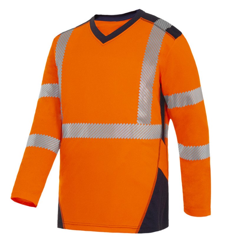 Tee-shirt HV polyester coton BY TP RF manches longues Jakarta