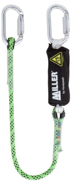 2m halyard lanyard - 2QT steel 17mm TA with absorber