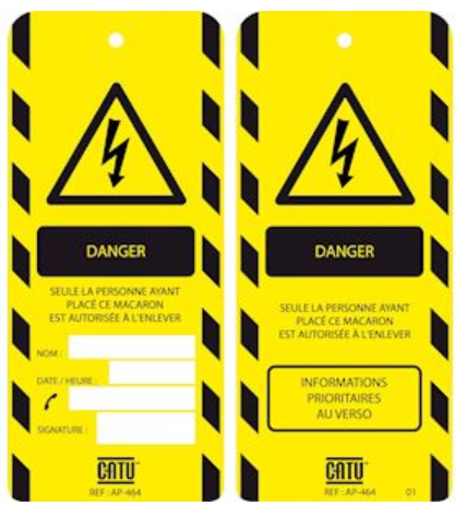 Affichette ''danger''