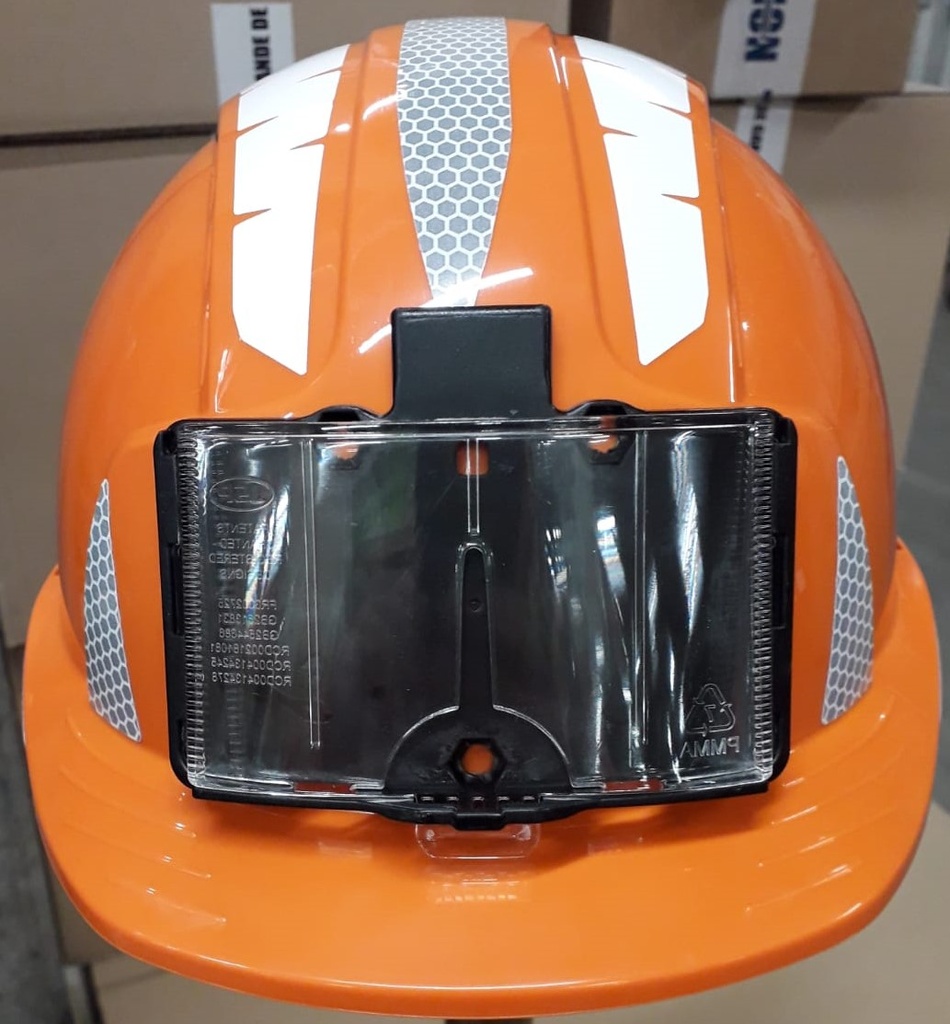 Casque différenciant Evolite avec PB + Kit bandes rétro grises (CR2) + 2 Bandes