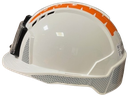 Casque différenciant Evolite avec porte badge + Kit bandes rétro grises (CR2) + 2 Bandes
