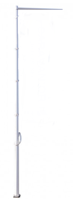 Mât de 6m et Potence pour Drapeau TOPSITE 340 x 140