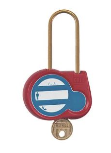 Brass lockout padlock 50mm Diam. 4mm Key 111