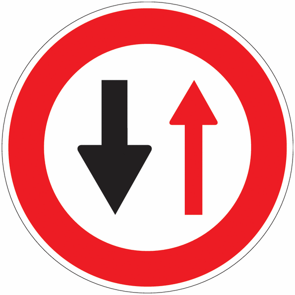 B15 sign ''priority direction'' Diam. 850mm CL2