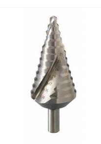 Double-edged step drill bit, cylindrical shank, 4 to 30 mm (per unit)