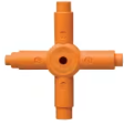 IEC 8/10/13/17MM CROSS KEY (SOLD INDIVIDUALLY)