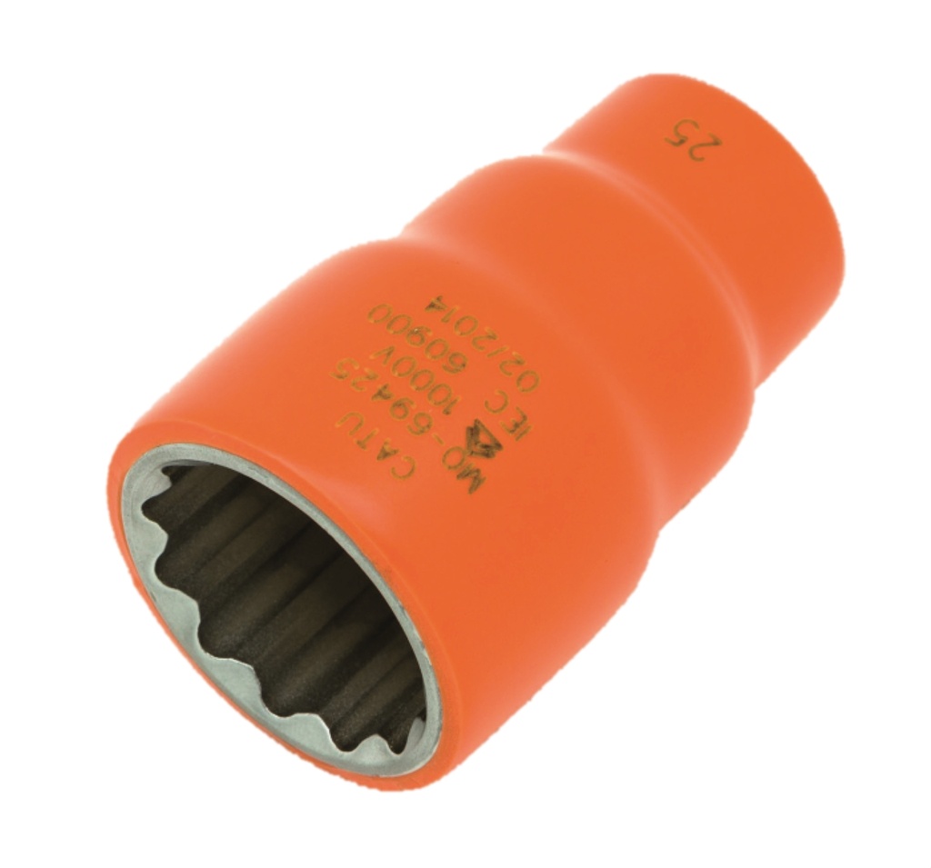 IEC INSULATED SOCKET DRIVER 1/2'' 21MM (SOLD INDIVIDUALLY)