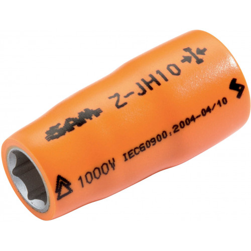 DOUILLES COURTES 3/8'' ISOLÉES 1000V MM 10 (VENDU A L’UNITÉ)