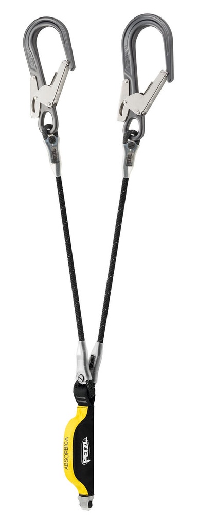 Y-shaped lanyard with integrated absorber and MGO connectors, length 80 cm
