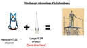 Kit EPI standard échafaudage [harnais (M) HT22 + longe Y 1m - mousqueton M11 QT + 2 M53 + sac]