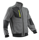 Veste molleton gris chiné Mikan 300gr